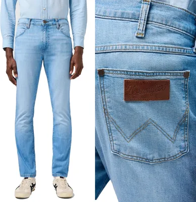Immagine prodotto di WRANGLER Herren, Jeanshosen, Slim fit LARSTON, W34 L34, Blau, Jeans, baggyjeans, buggy
