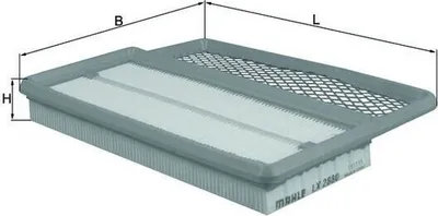 Produktbild von MAHLE LX 2880 Luftfilter für ABARTH 500 / 595 / 695 Schrägheck (312)