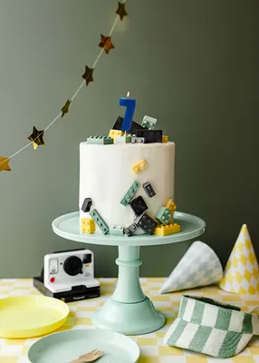 Image de Bougie d'anniversaire numéro 7, 6 cm, bleu