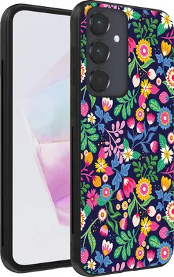 Produktbild von Handyhülle passend für Samsung Galaxy A35 mit Blumendruck - TPU Back Cover Case Blumendesign