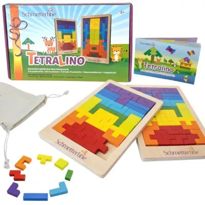 Produktbild von Holz-Zahlenpuzzle 'Tetralino'