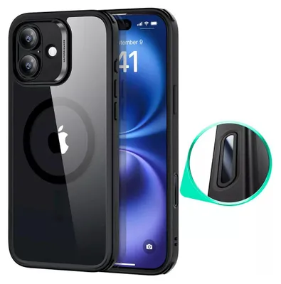 Zdjęcie produktu dla ESR – Classic Hybrid HaloLock etui do iPhone'a 16 – przezroczyste czarne