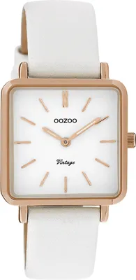 Produktbild von Oozoo Damen Metallarmband Uhr Timepieces weiß matt Analog Quarzuhr UOC9941A