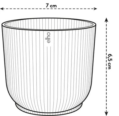 Produktbild von elho vibes fold rund mini 7cm ferngrün, Grün, Kunststoff, 0,2 l, Rund, 100%, 7 cm