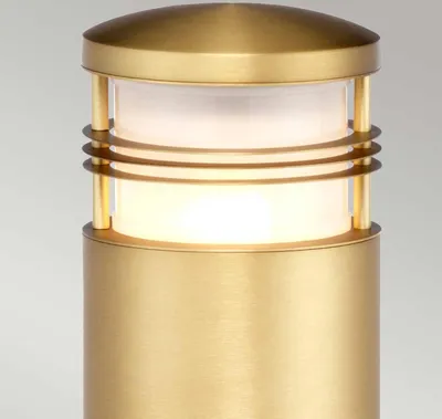 Produktbild von Newbrighton Pollerleuchte messing gebürstet  Elstead Lighting NEWBRIGHTON-B-BRASS