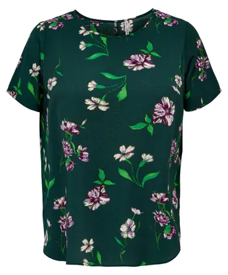 Produktbild von Kurzarm Damen Design Bluse Curvy Plus Size Shirt Große Größen Übergröße | 44