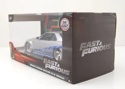 Produktbild von Jada Toys 253203044 - Fast & Furious 2002 Nissan Skyline, 1:24 - Modellauto