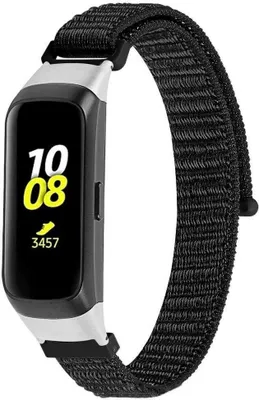 Produktbild von Strap-it Samsung Galaxy Fit Nylonband (Schwarz)