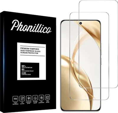 Immagine prodotto di Vetro temperato per Honor 200 5G [2 pezzi] Pellicola protettiva dello schermo Antigraffio Vetro Resistente Phonillico®