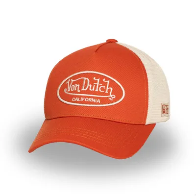 Produktbild von Von Dutch Originals Trucker Cap - CALIFORNIA Twill Embroidery Rust