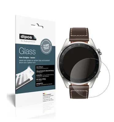 Produktbild von 1x Schutzfolie für Huawei Watch 3 Pro matt - Anti-Shock 9H Folie dipos Glass Kunststoffglas