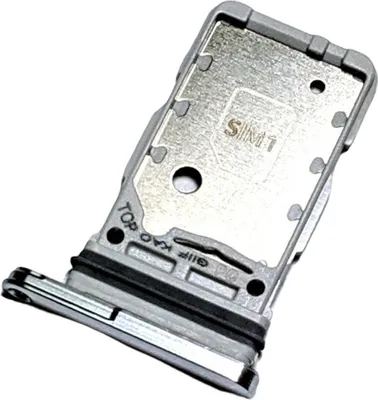 Produktbild von Dual Simkartenhalter für Samsung Galaxy S21 Ultra 5G (SM-G998B, SM-G998B/DS), Original Ersatzteil, Silberfarben