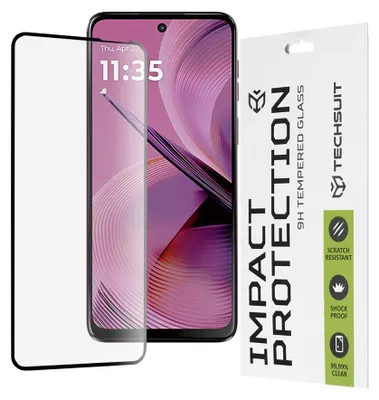 Produktbild von Techsuit Full Cover Impact Protection Displayschutzfolie für Motorola Moto G55 - Schwarz