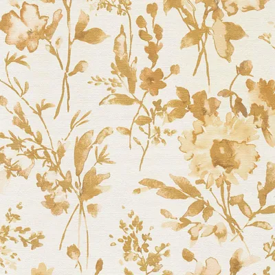 Produktbild von Profhome 790614-GU Blumen Tapete Floral Metallic Effekt creme gold beige 5,33 m2
