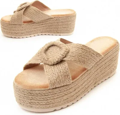 Produktbild von Montevita Keilsandalen Cusand Beige
