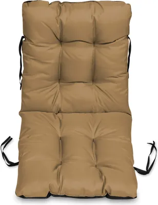 Produktbild von Stuhlkissen Sitzkissen und Rückenkissen für Stühle - 48x96 cm - Outdoor und Indoor - beige