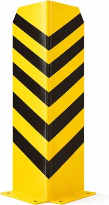 Produktbild von Lagerschutz Eckschutz 80 cm Stahl – Rammschutz Winkel & Anfahrschutz für Regale, Hochregale, Einfahrt, Hof & Garage (80 cm Höhe)