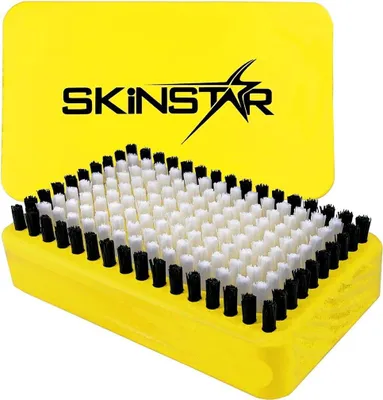 Image de SKINSTAR Brosse pour semelles de ski BaseBrush Synthetic Nylon Brosse universelle jaune