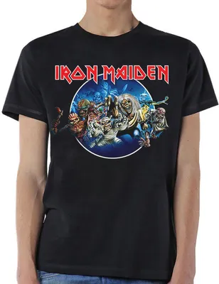 Produktbild von Iron Maiden - "Wasted Years" T-Shirt für Herren/Damen Uni RO2001 (XL) (Schwarz)
