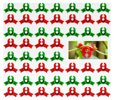 Produktbild von Pflanzenclips, 50 Stück, Clips für Pflanzenzucht, Low Stress Training Clips für Tomatenpflanzen, Pflanzenbieger für die Gartenarbeit