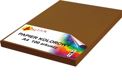 Produktbild von Farbpapier A4 120g braun dunkel 100 Blatt