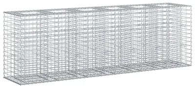 Zdjęcie produktu dla vidaXL, podwyższone grządki gabionowe, 2 szt., 250 x 50 x 80 cm, stal ocynkowana