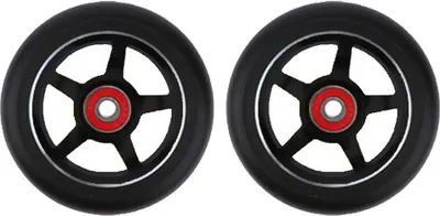 Produktbild von Professionelles elastisches 100-mm-Stunt-Scooter-Ersatzrad mit Lagerbuchsen Schwarz
