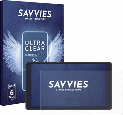 Produktbild von 6x Für Feelworld CUT6 6" Schutzfolie Savvies Displayschutz Display Schutz Folie Klar Transparent