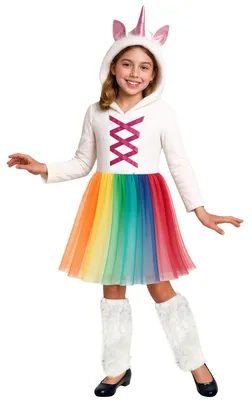Immagine prodotto di Costume da unicorno con tutù per bambina, taglia:98/104