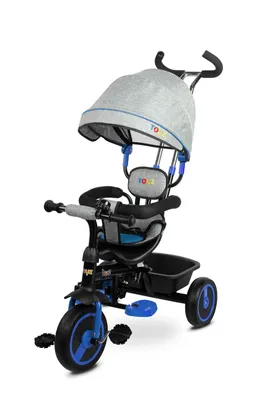 Produktbild von Toyz BUZZ Dreirad und Kinderwagen 2in1 - 102 x 101 x 49 cm - Marineblau