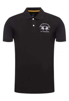 Produktbild von LA MARTINA Eleganz Polo Schwarz Regular Fit : Größe - L Größe: L