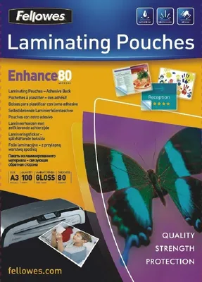 Produktbild von Laminierfolie A3 80mic Selbstklebend VE=3x100 Stück glänzend