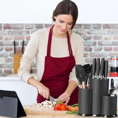 Produktbild von 3-in-1 Messerblock - multifunktional - hochwertiger Kunststoff