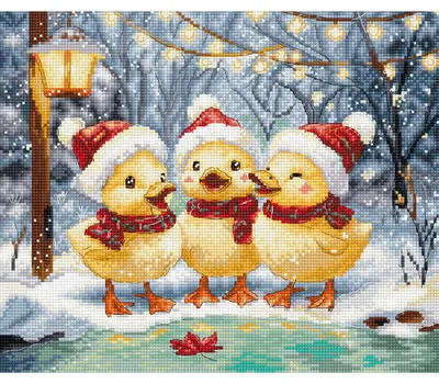 Produktbild von Letistitch Kreuzstich Stickpackung "Weihnachtsentelchen", Zählmuster, 24x20cm