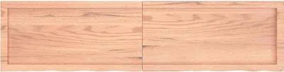 Obrázok produktu pre vidaXL Nástenná polica svetlohnedá 160x40x(2-4) cm dubový masív