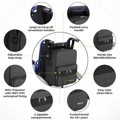 Produktbild von Famanu Rollstuhltasche - Praktische Aufbewahrung für Rollstühle
