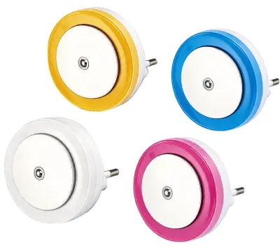 Obrázok produktu pre LED nočné lampičky, 4 kusy, s detektorom súmraku, s funkciou automatického stmievania