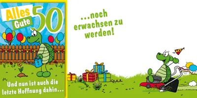 Produktbild von 50. Geburtstag - Humor - Karte mit Umschlag - letzte Hoffnung dahin