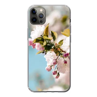 Produktbild von MuchoWow® Handyhülle Schutzhülle Hülle für iPhone 12 Pro Max Blumen - Blüte - Frühling Silikon Softcase Handy Hülle - Hartschale
