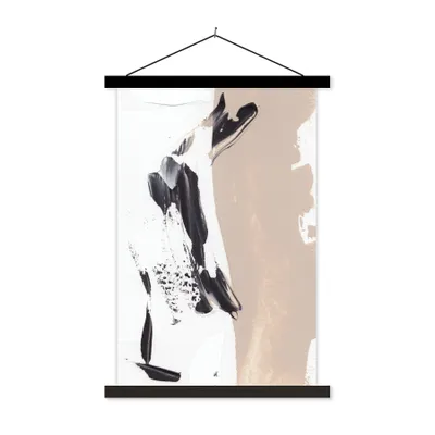 Produktbild von MuchoWow® Textilposter Farbe - Design - Abstrakt 40x60 cm mit schwarzem Rahmen - Wanddekorationen