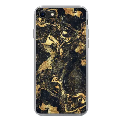 Produktbild von MuchoWow® Handyhülle Schutzhülle Hülle für iPhone 8 Marmor - Luxus - Gold Silikon Softcase Handy Hülle - Schutzhaube