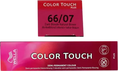 Produktbild von Wella Color Touch Plus, Braun, 66/07, Intense Dark Blonde/Natural Brown, Frauen, 60 ml, Alle Haare
