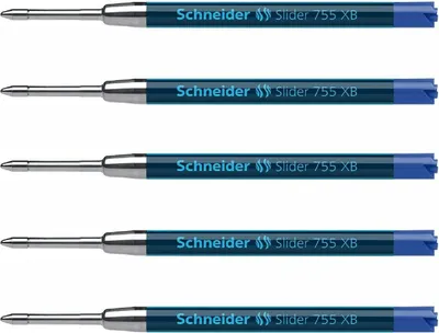 Produktbild von Schneider Slider Kugelschreiber Mine XB 5er-Set blau