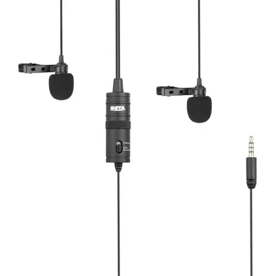 Produktbild von BOYA BY-M1DM, Interview-Mikrofon, -30 dB, 65 - 18000 Hz, Omnidirektional, Kabelgebunden, 3,5 mm (1/8")