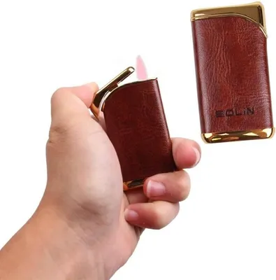 Obrázek produktu pro kožený plynový zapalovač Bolin - (č.850)