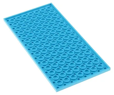 Produktbild von 1x Lego Bau Platte 8x16 dunkel azur blau beidseitig bebaubar 6306028 92438