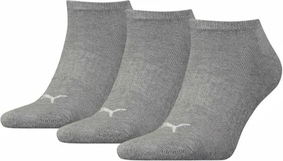 Zdjęcie produktu dla 3er Pack PUMA Cushioned Sneakersocken Uni  średni szary melanż 39-42