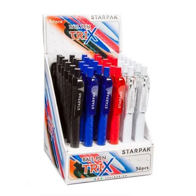 Zdjęcie produktu dla Długopis aut. Trix p36 mix STARPAK, cena za 1szt.