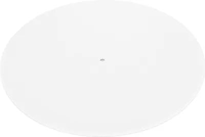 Produktbild von Plattenspielermatte, reduziert statisches Staubgeräusch, Ersatz-Acryl-Plattenteller-Slipmat für 12-Zoll-Plattenspieler, leuchtendes Weiß