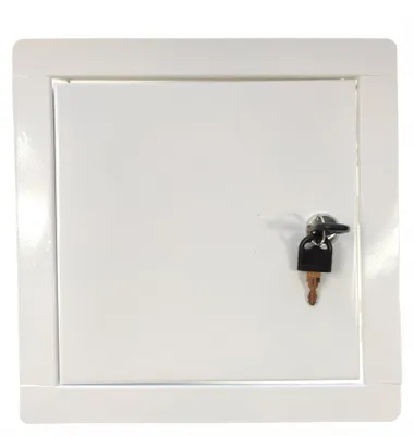 Produktbild von Plastikon Inspektionsklappe 15x15 Metall mit Schlüssel